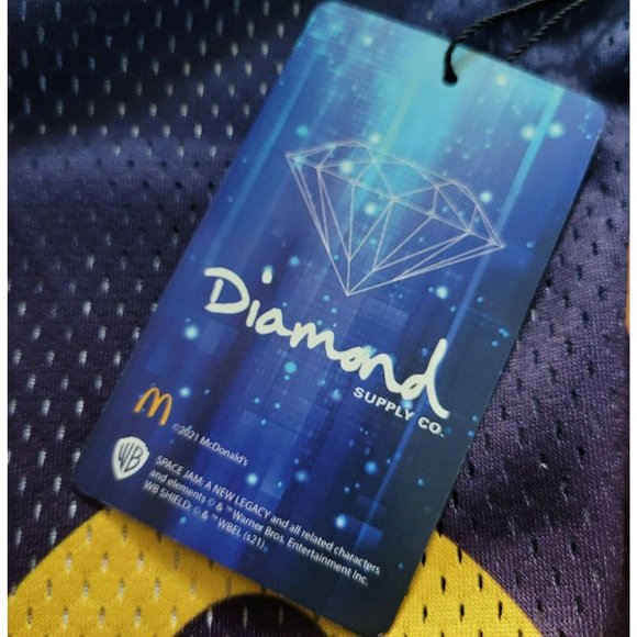 Space Jam A New Legacy McDonald's Diamond Supply Co. Tasmanian Devil TAZ Jersey - Picture 11 of 12